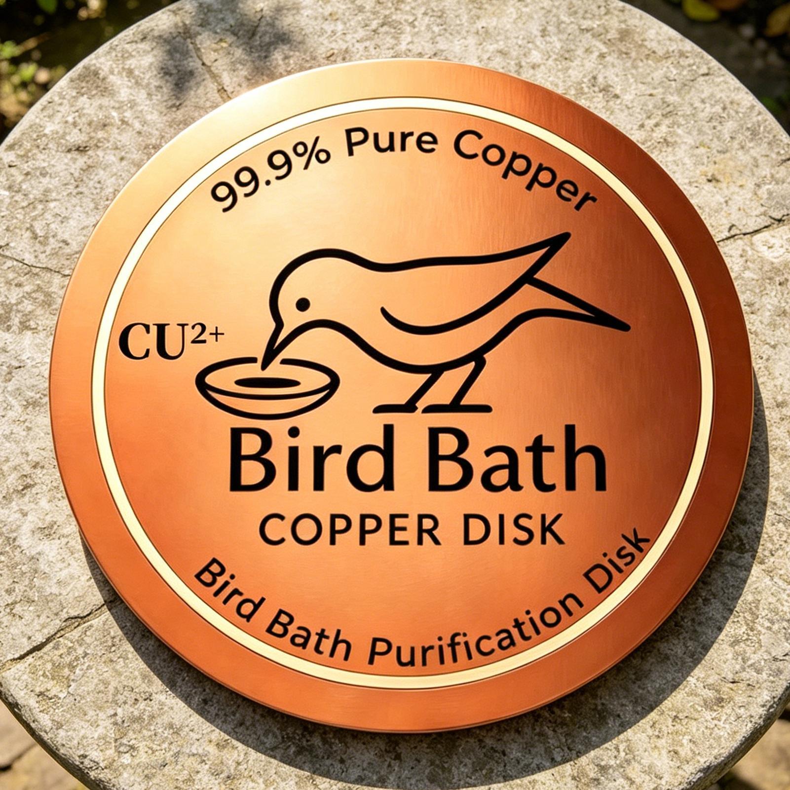 Farming & Agriculture Word Stacks - Bird Bath Copper Disk 0.6mm Thick
