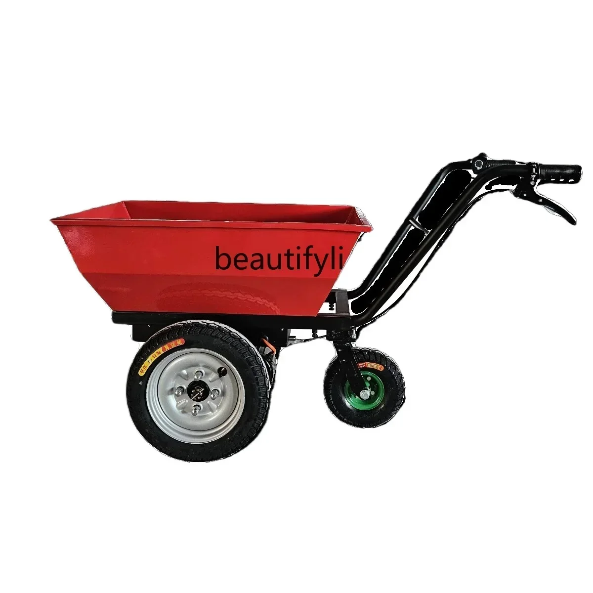 Organic Farming Of Agriculture - Agricultural electric trolley, farm transporter, electric