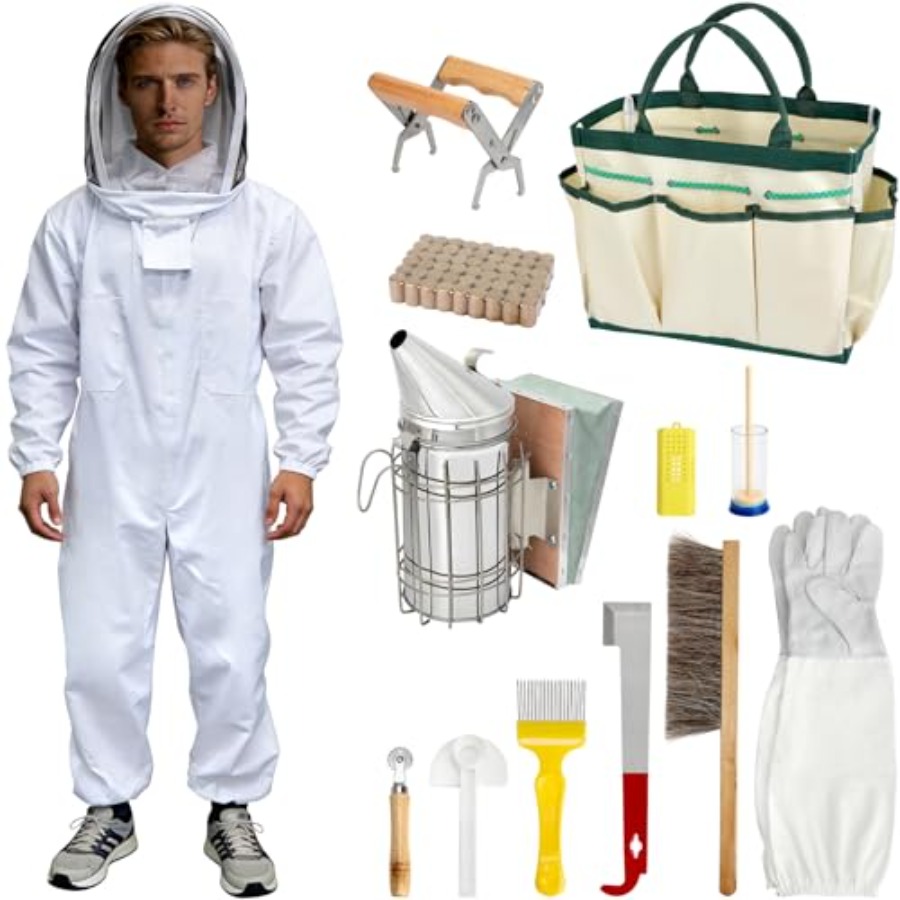 Bee Smoker Tool - Blisstime 13pcs Bee Hives Starter Kit