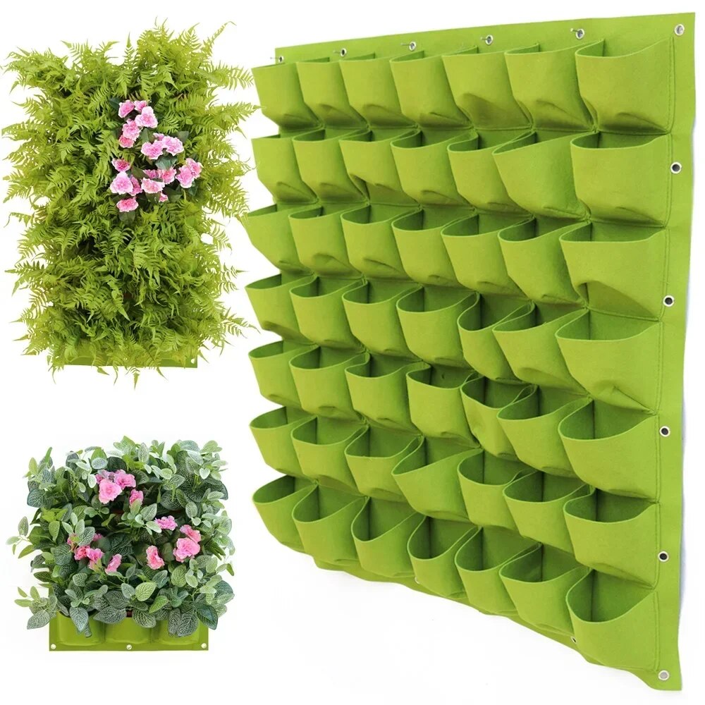 Agriculture Vertical Farming - NEW Wall Hanging Pockets Planting Bags