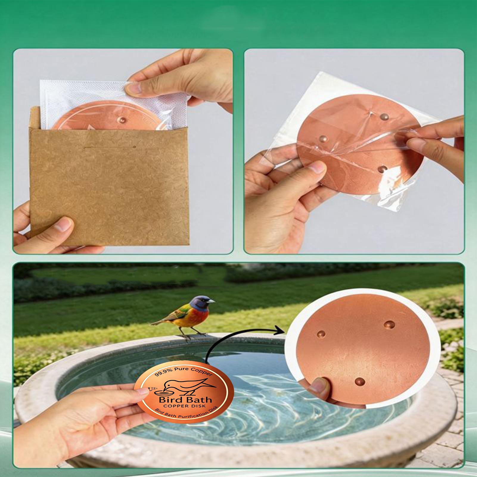 Farming & Agriculture Word Stacks - Bird Bath Copper Disc 0.6mm Thick