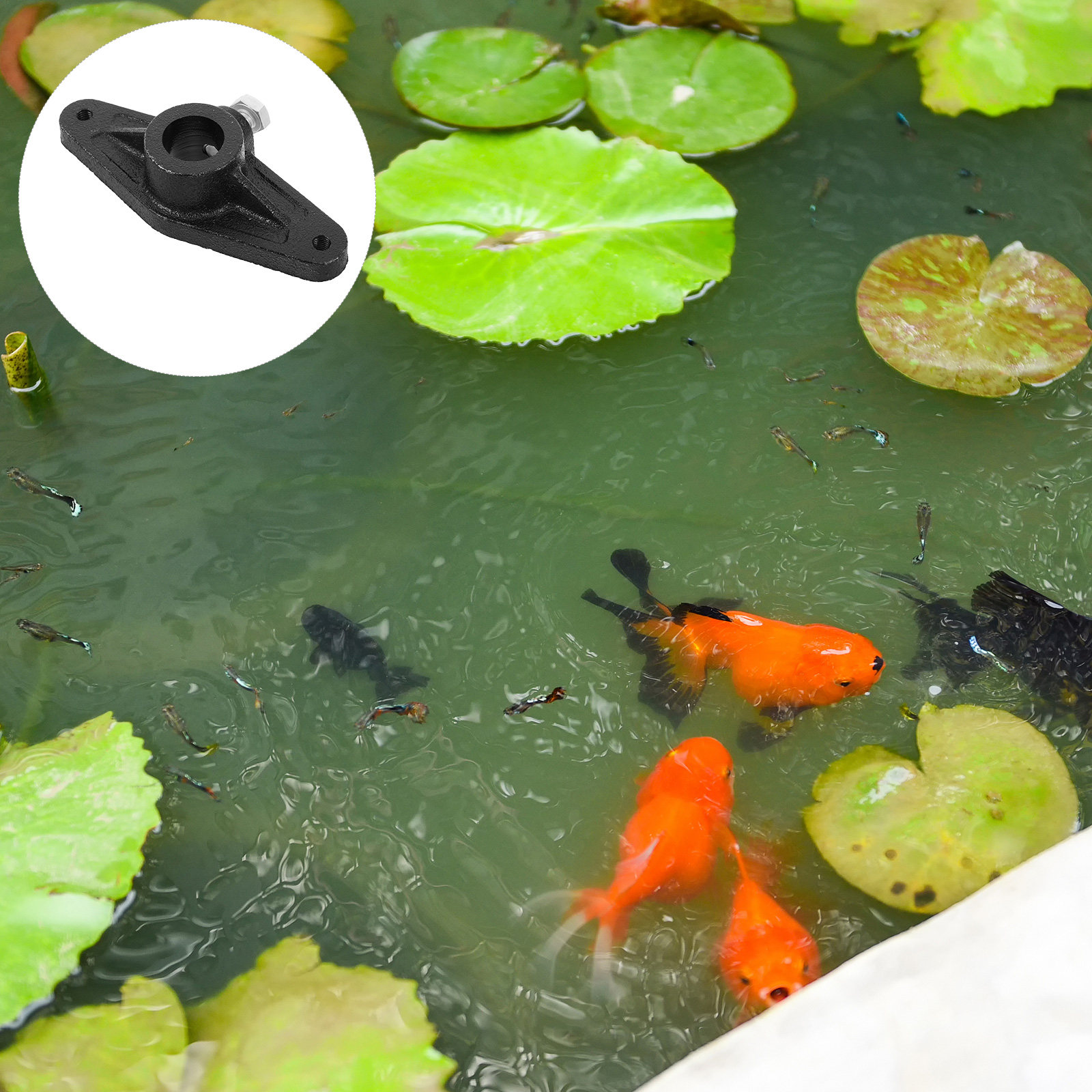 Fish Wheel Crank Handle Black  - Fish Pond Aerator ulasan dan harga