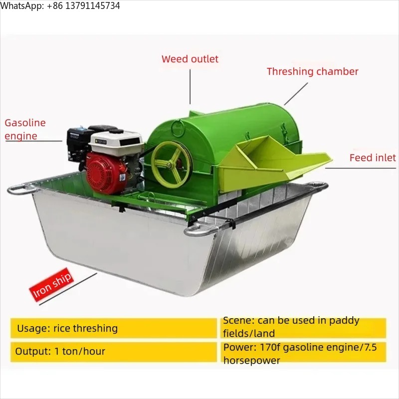 Multifunctional Dry and Wet Du - Rice Thresher Machine ulasan dan harga