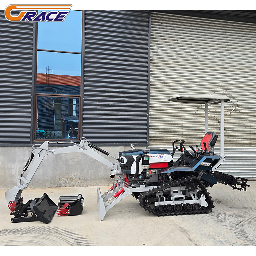 30HP Diesel Rubber Track Crawl - Agriculture Farming Equipments ulasan dan harga