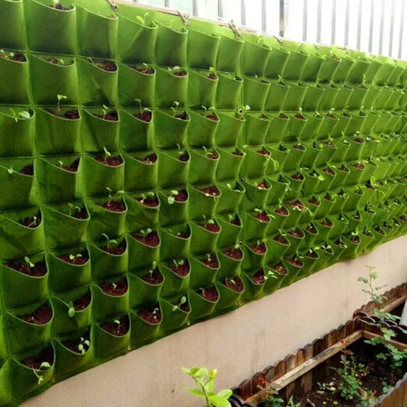 NEW Wall Hanging Pockets Plant - Agriculture Vertical Farming ulasan dan harga