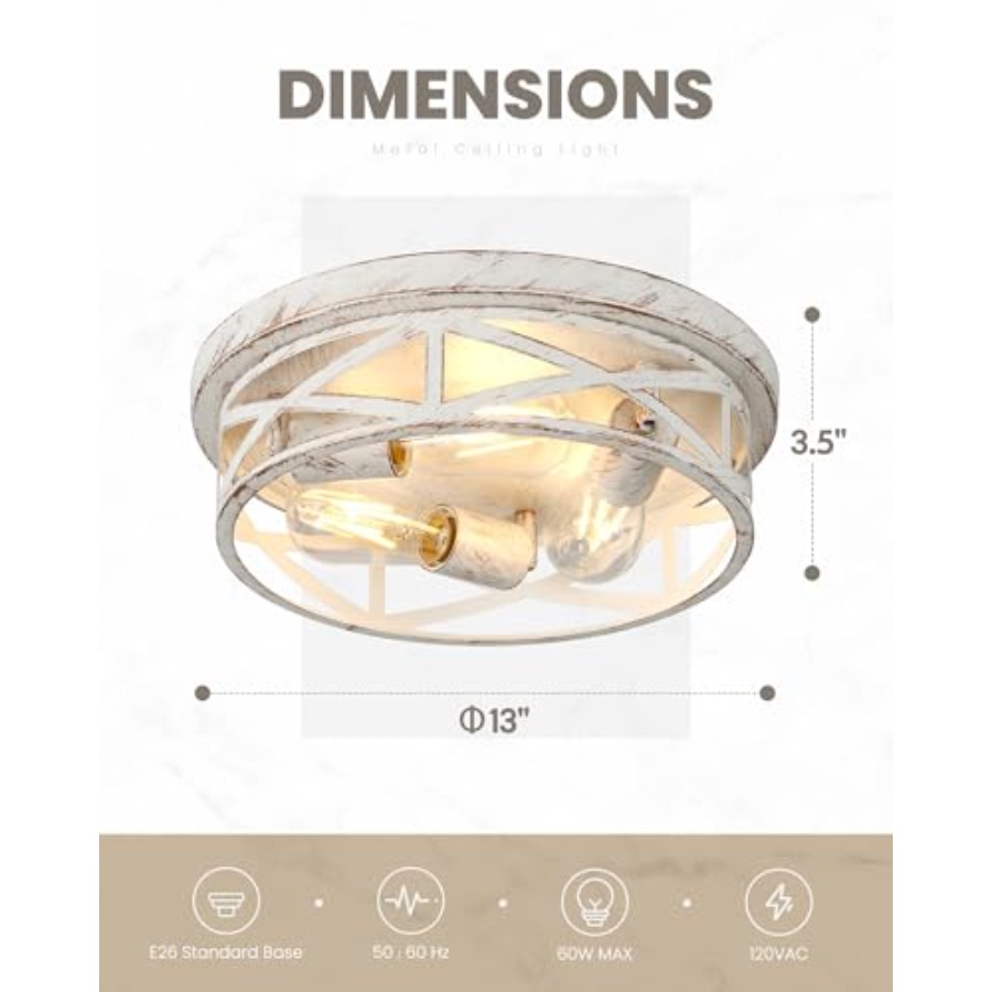 13 inch Flush Mount Ceiling Li - Farming & Agriculture Word Stacks ulasan dan harga