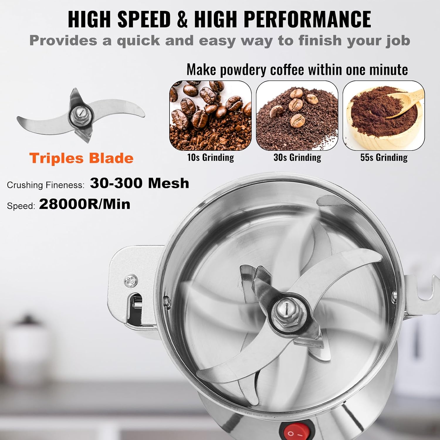 2000W Electric Grain Mill Grin - Grain Mill Grinder ulasan dan harga
