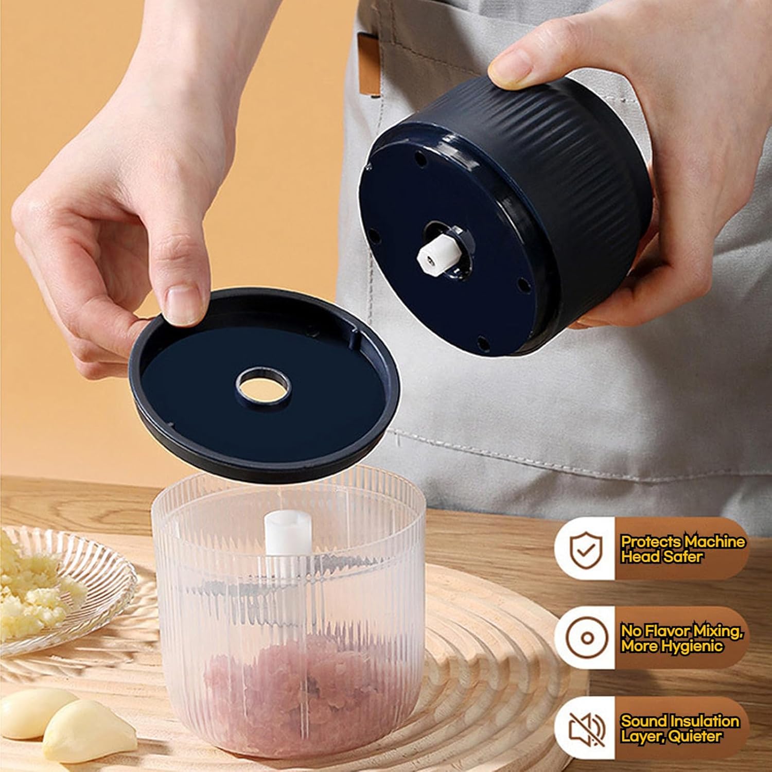 Electric Garlic Chopper, Mini  - Grain Mill Grinder ulasan dan harga