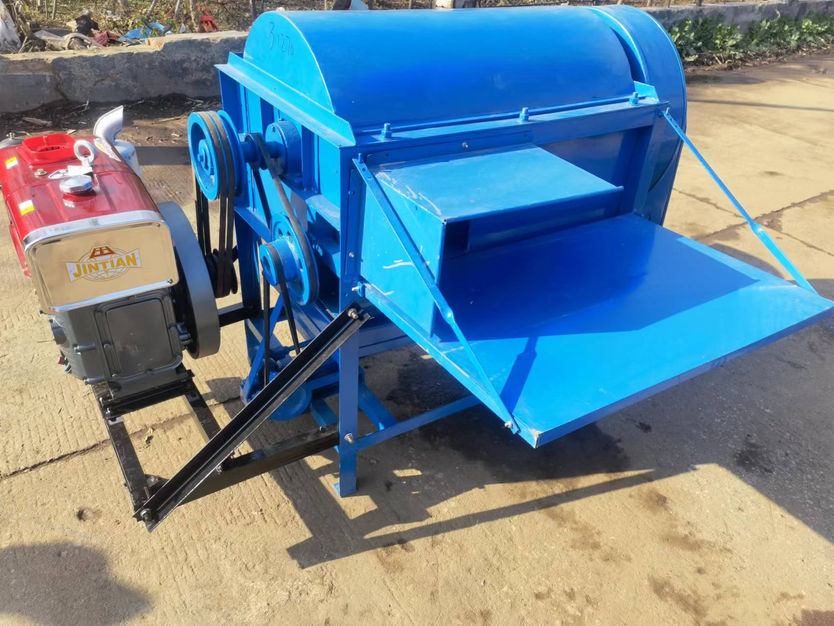Wheeled Mobile Diesel Engine M - Rice Thresher Machine ulasan dan harga