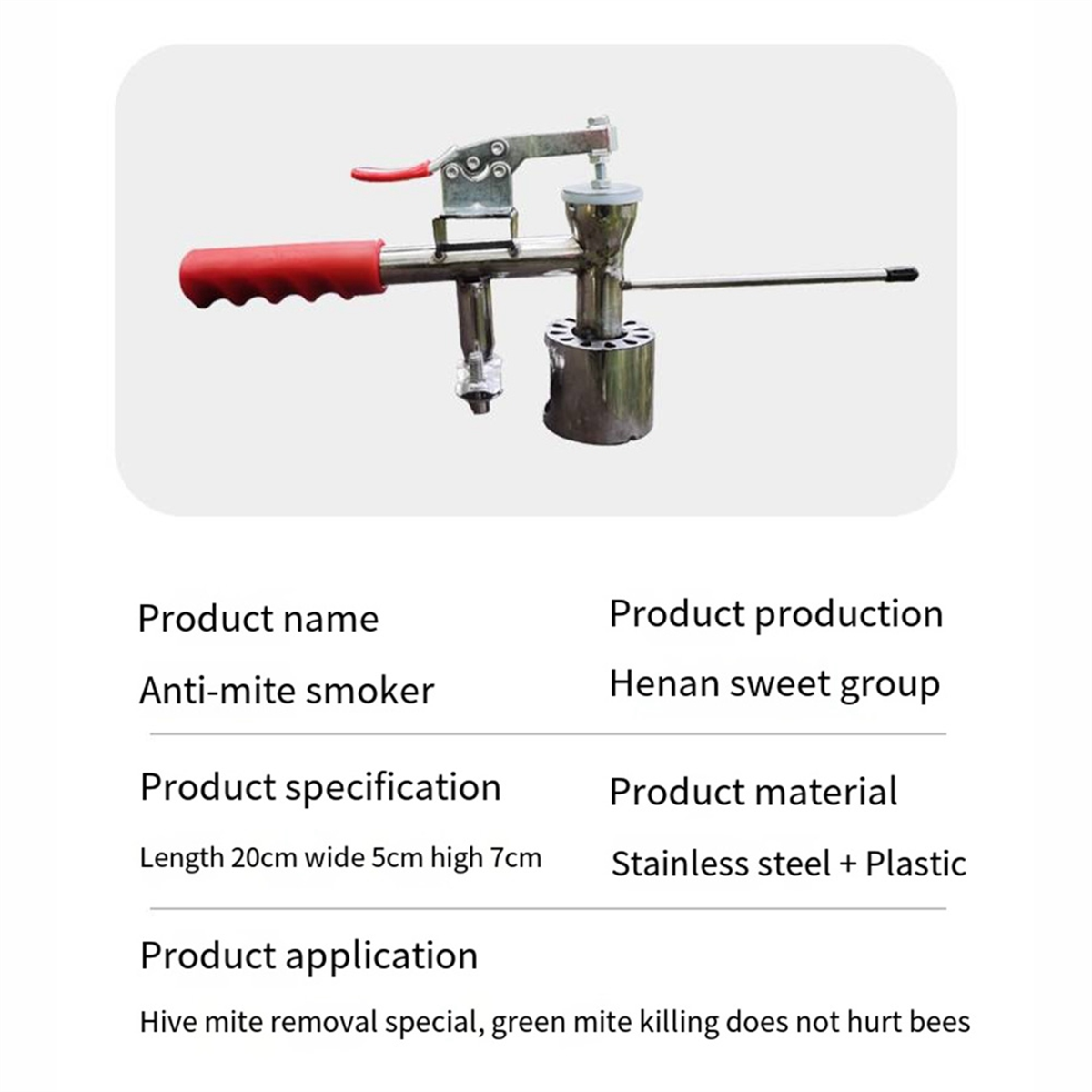 A95I-Bee Mite Treatment Fog Ma - Bee Smoker Tool ulasan dan harga