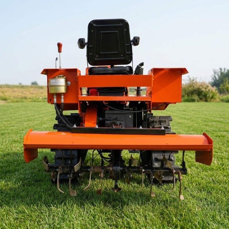 Crawler 4WD Rotary Tiller 35HP - Agriculture Farming Equipments ulasan dan harga